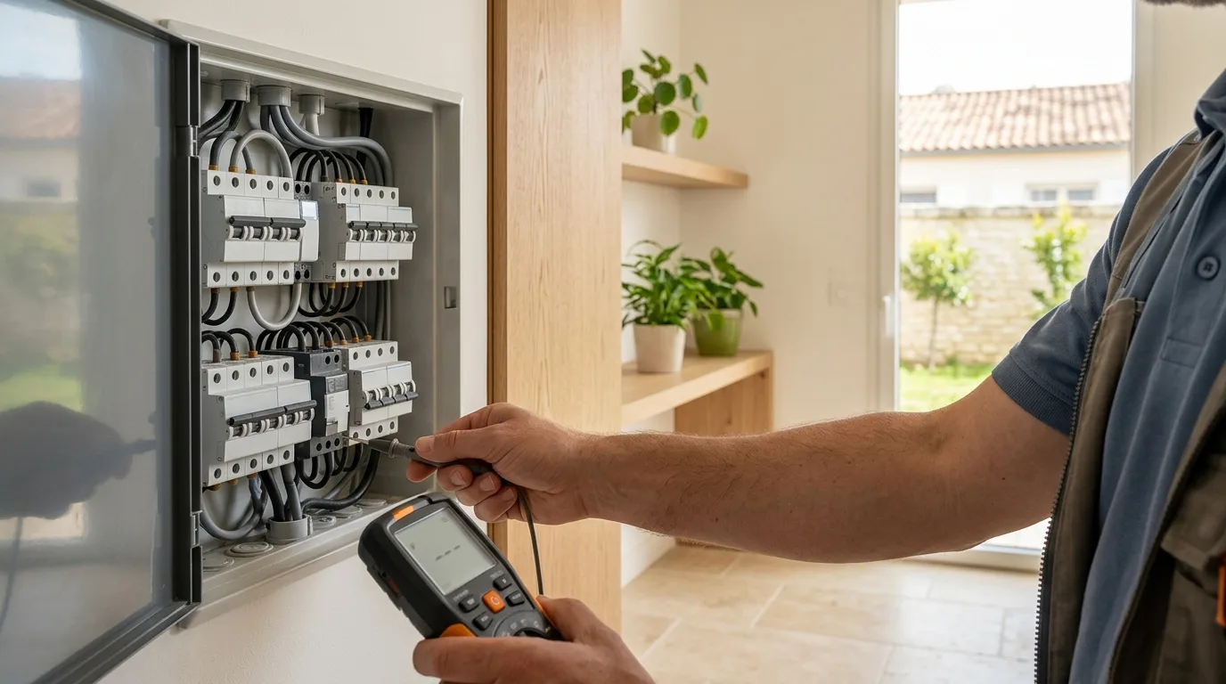Contrôle d'un tableau électrique lors d'un diagnostic