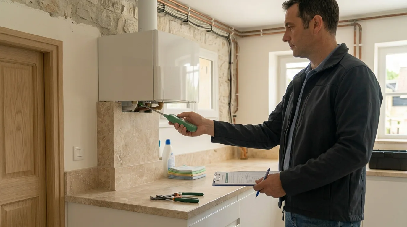 Vérification d'une installation de gaz dans un logement